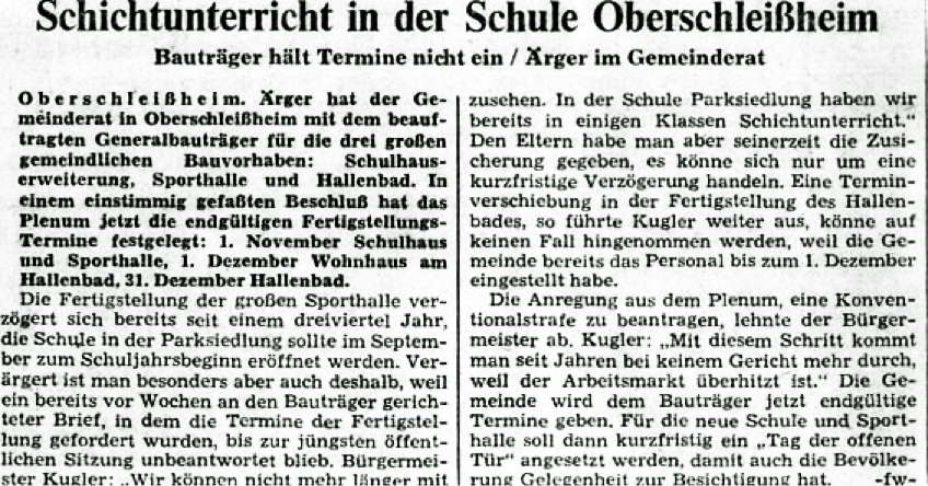 Bild und Text: Süddeutsche Zeitung 1971